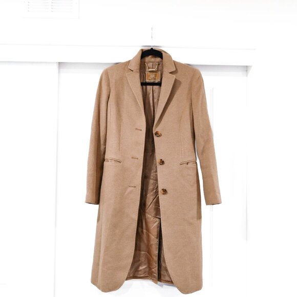 Gobi Woman's XS 100% Baby Camel Wool Tan Pea Coat - Picture 4 of 16